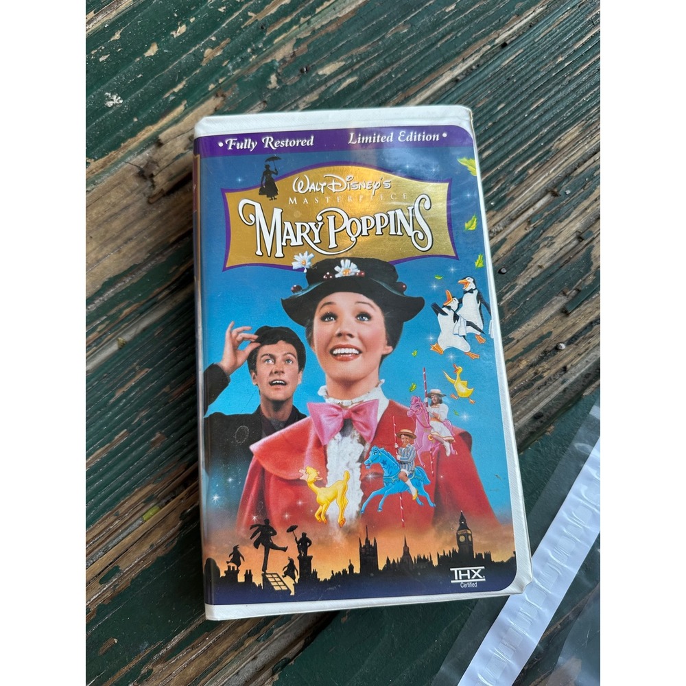 Walt Disney Masterpiece Mary Poppins VHS Limited Edition Fully Restored 8271